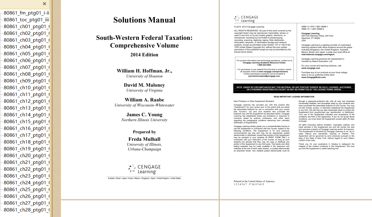 solution manual for South-Western Federal Taxation 2014 Comprehensive 37th Edition by William H. Hoffman