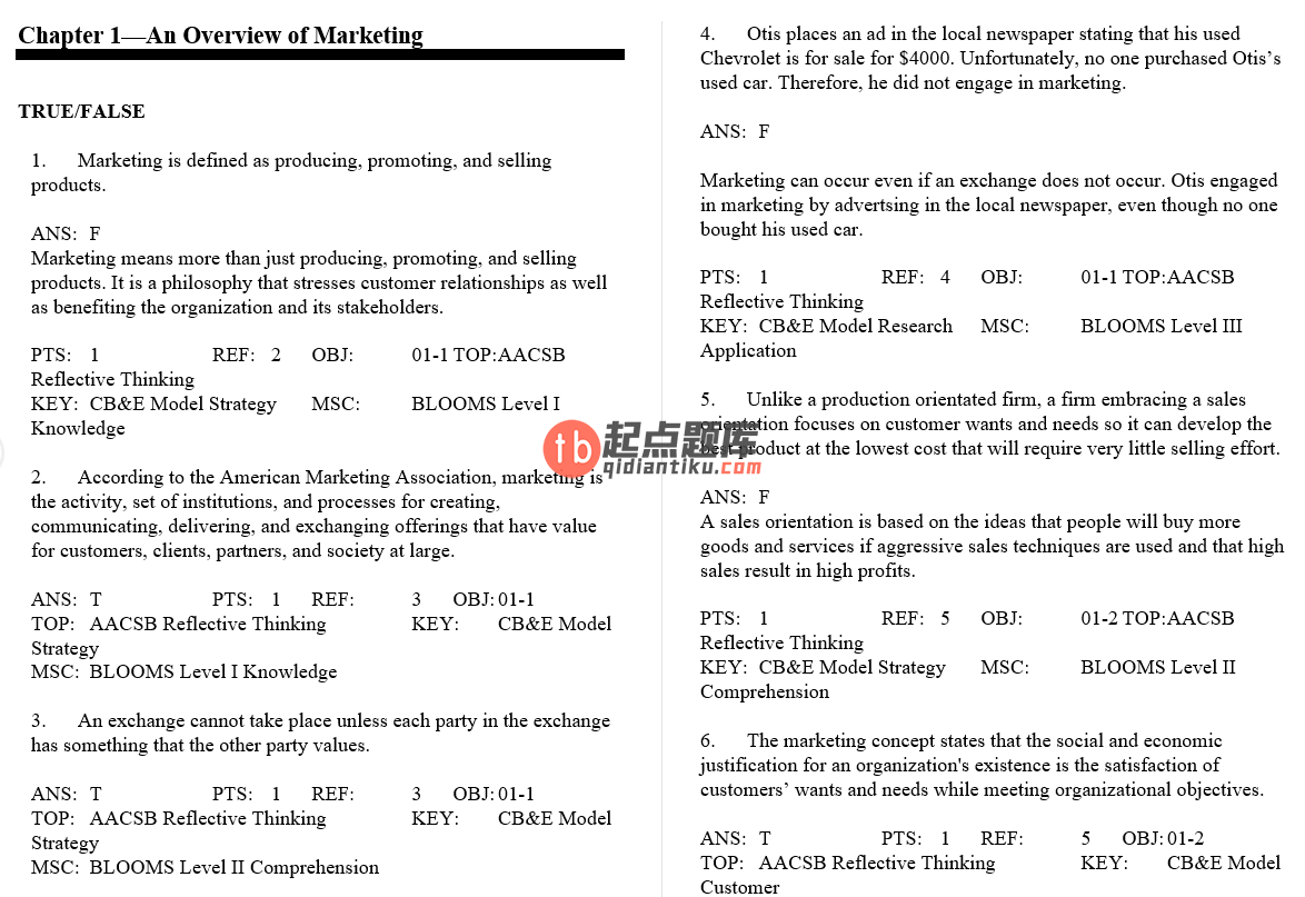 test bank for Marketing 12th Edition by Charles W. Lamb