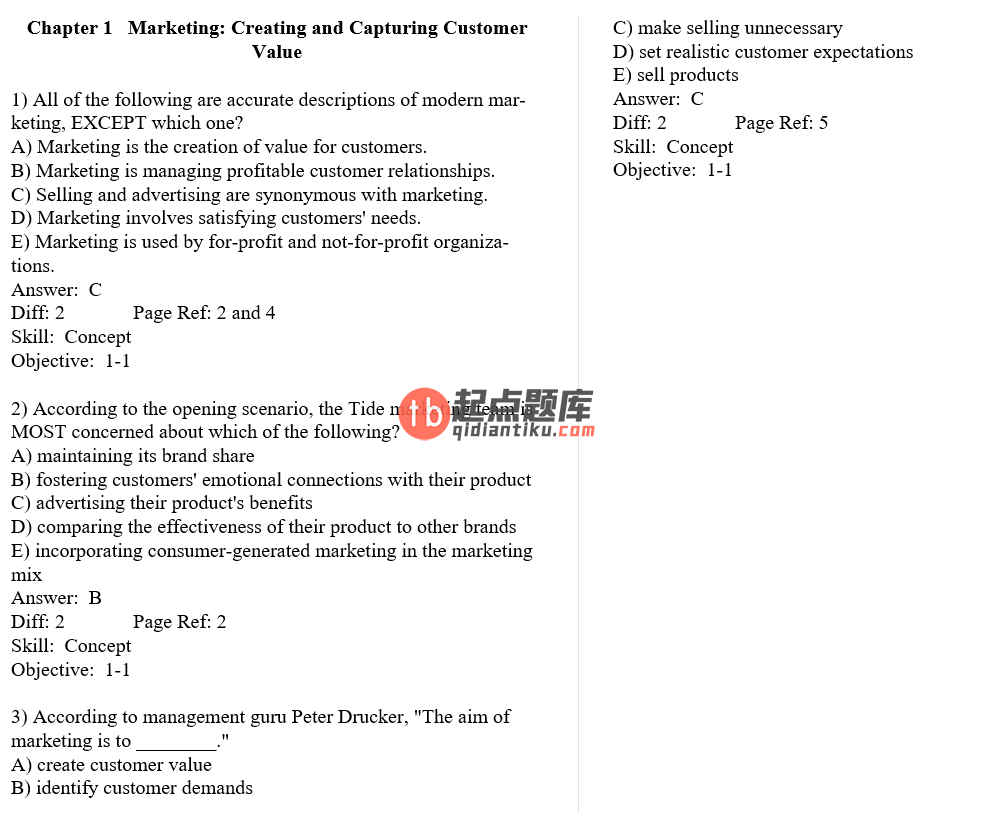test bank for Principles of Marketing 13th Edition by Philip Kotler