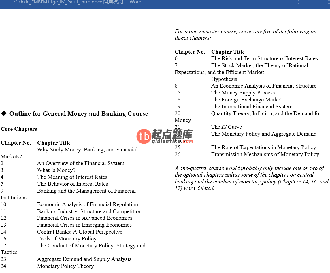 solution manual for The Economics of Money Banking and Financial Markets 11th Global Edition