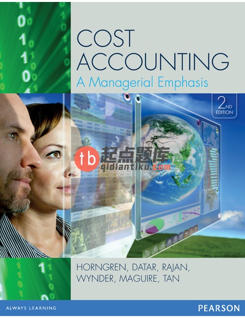 test bank for Cost Accounting: A Managerial Emphasis 2nd Edition by Charles T. Horngren