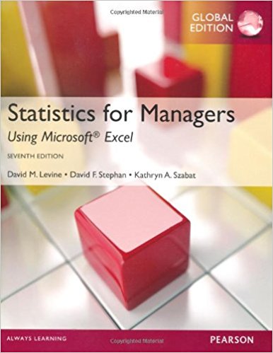 test bank for Statistics for Managers Using MS Excel 7th Global edition
