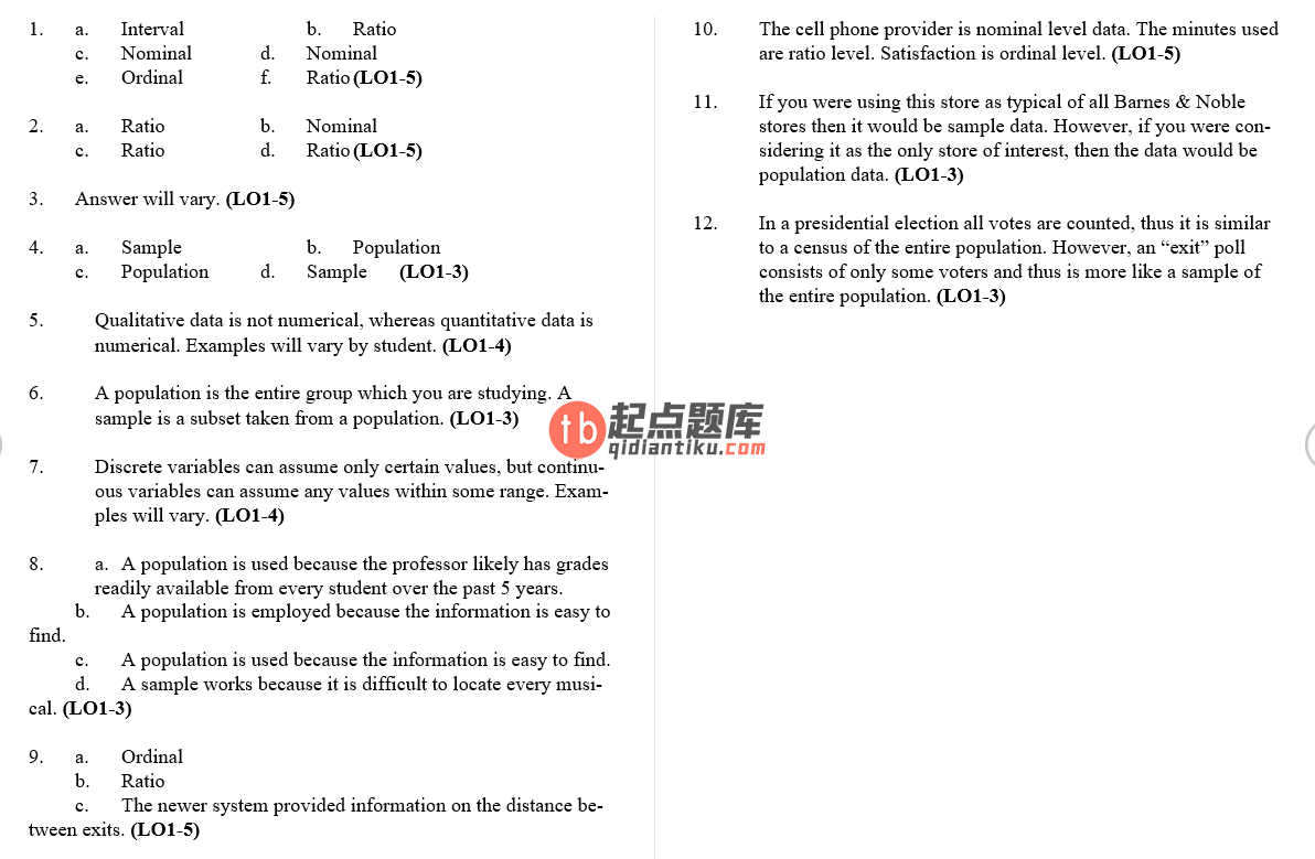 solution manual for Statistical Techniques in Business and Economics 17th Edition