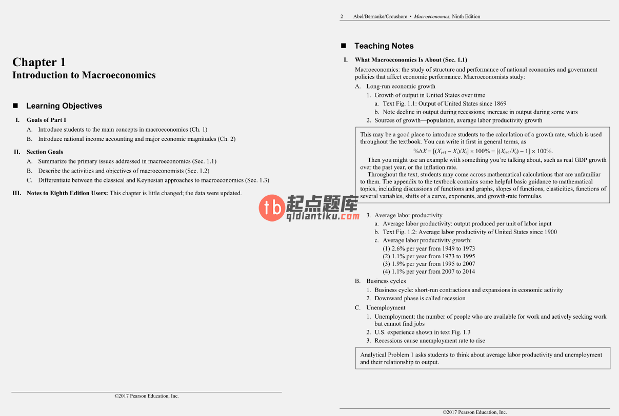 solution manual for Macroeconomics 9th Edition by Andrew B. Abel