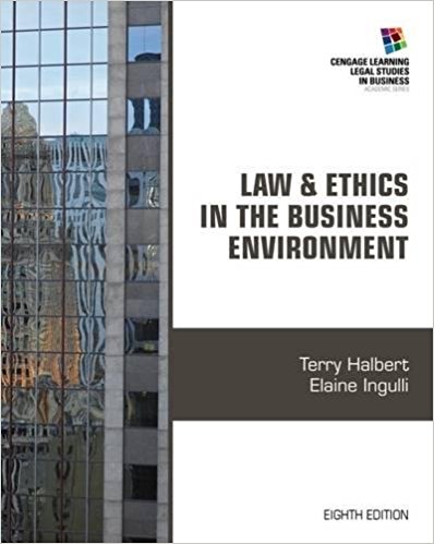 test bank for Law and Ethics in the Business Environment 8th Edition