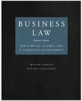 test bank for Business Law 15th Edition by Jane P. Mallor