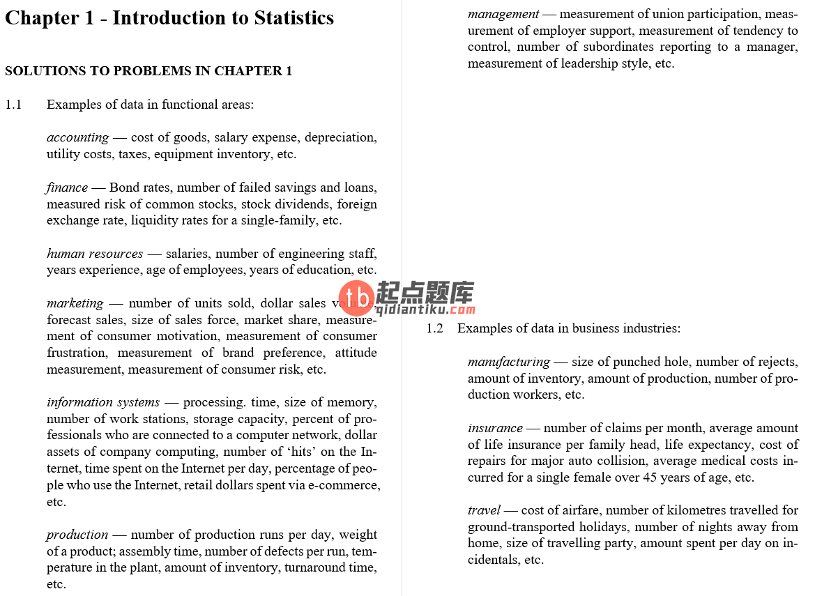 solution manual for Australasian Business Statistics 3rd Edition