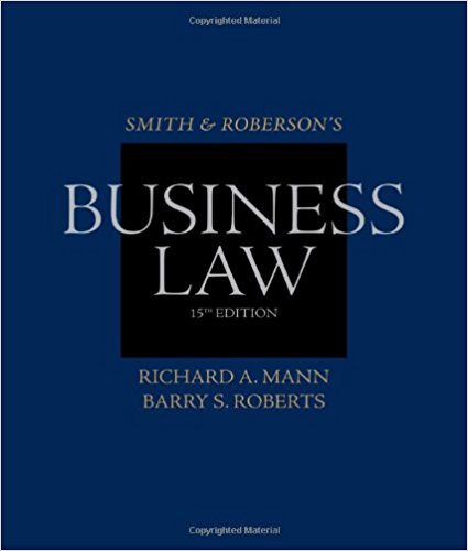 test bank for Smith and Roberson's Business Law 15th Edition