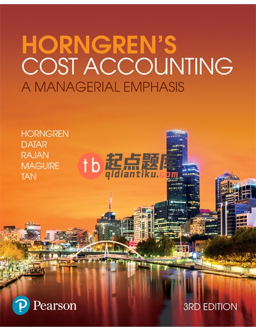 solution manual for Horngren's Cost Accounting: A Managerial Emphasis 3rd Australian edition