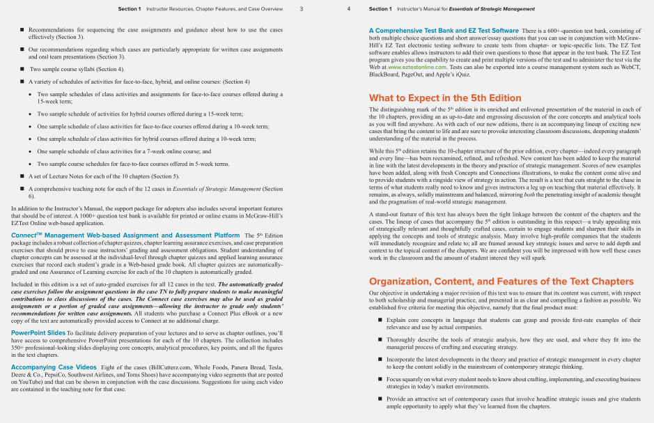 solution manual for Essentials of Strategic Management: The Quest for Competitive Advantage 5th Edition