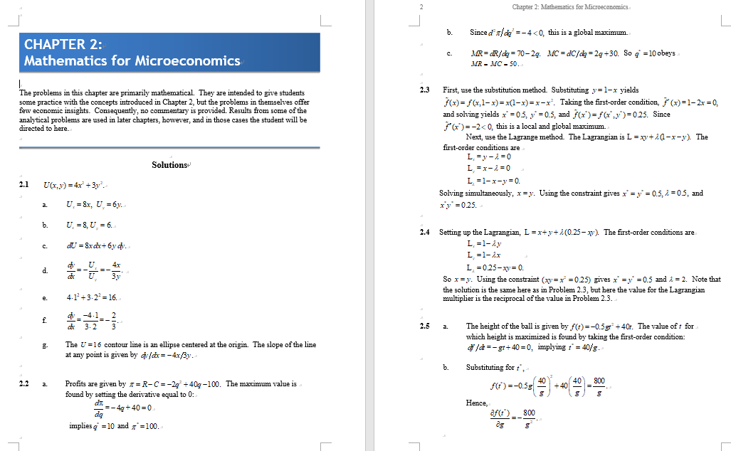solution manual for Microeconomic Theory: Basic Principles and Extensions 11th Edition
