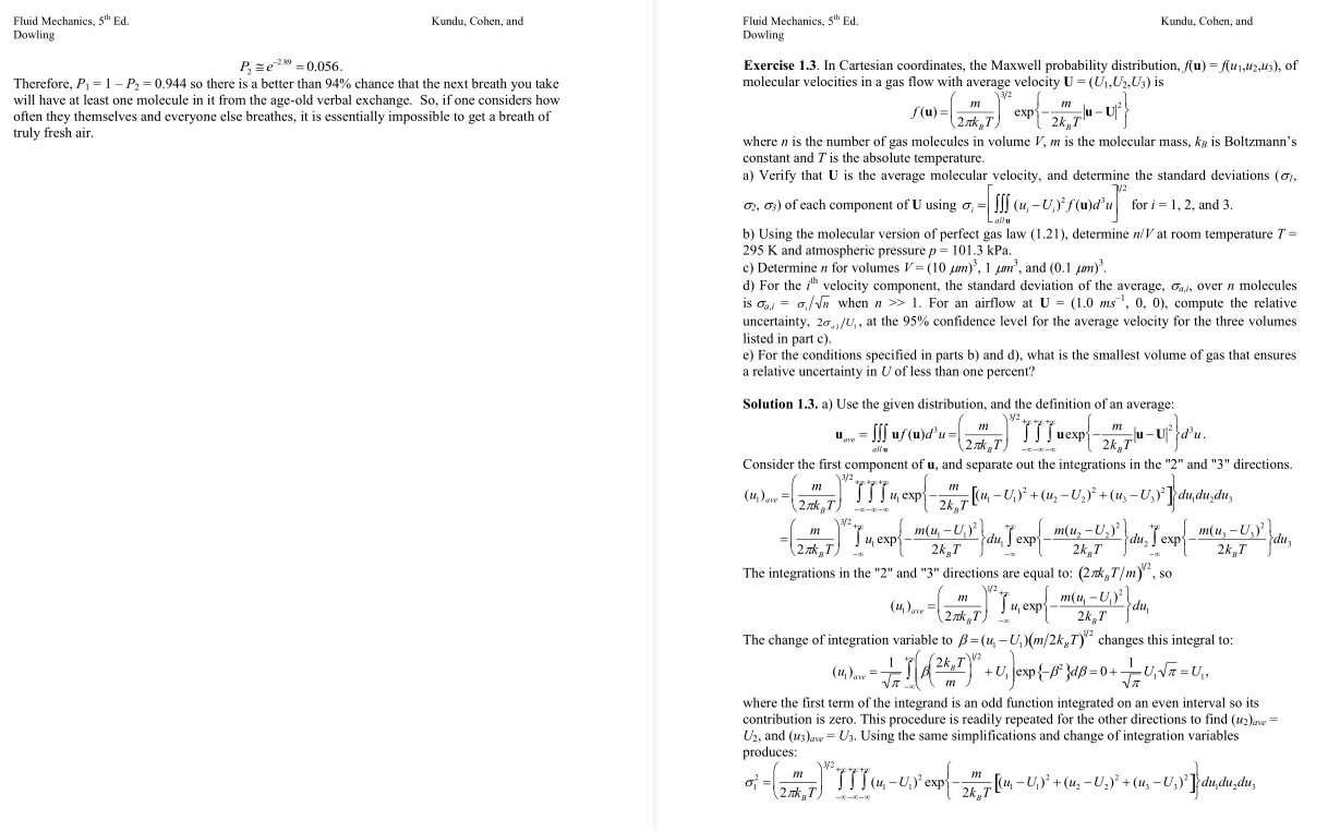 solution manual for Fluid Mechanics 5th Edition by Pijush K. Kundu ...
