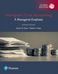 test bank for Horngren's Cost Accounting: A Managerial Emphasis 16th Global Edition