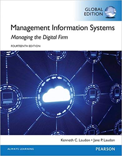 solution manual for Management Information Systems 14th Global Edition