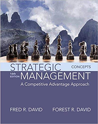 test bank for Strategic Management: A Competitive Advantage Approach Concepts 16th Edition