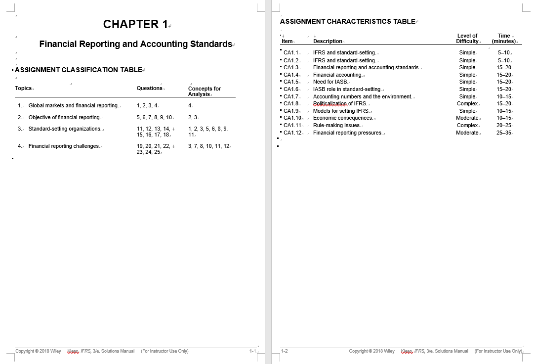 solution manual for Intermediate Accounting: IFRS 3rd Edition