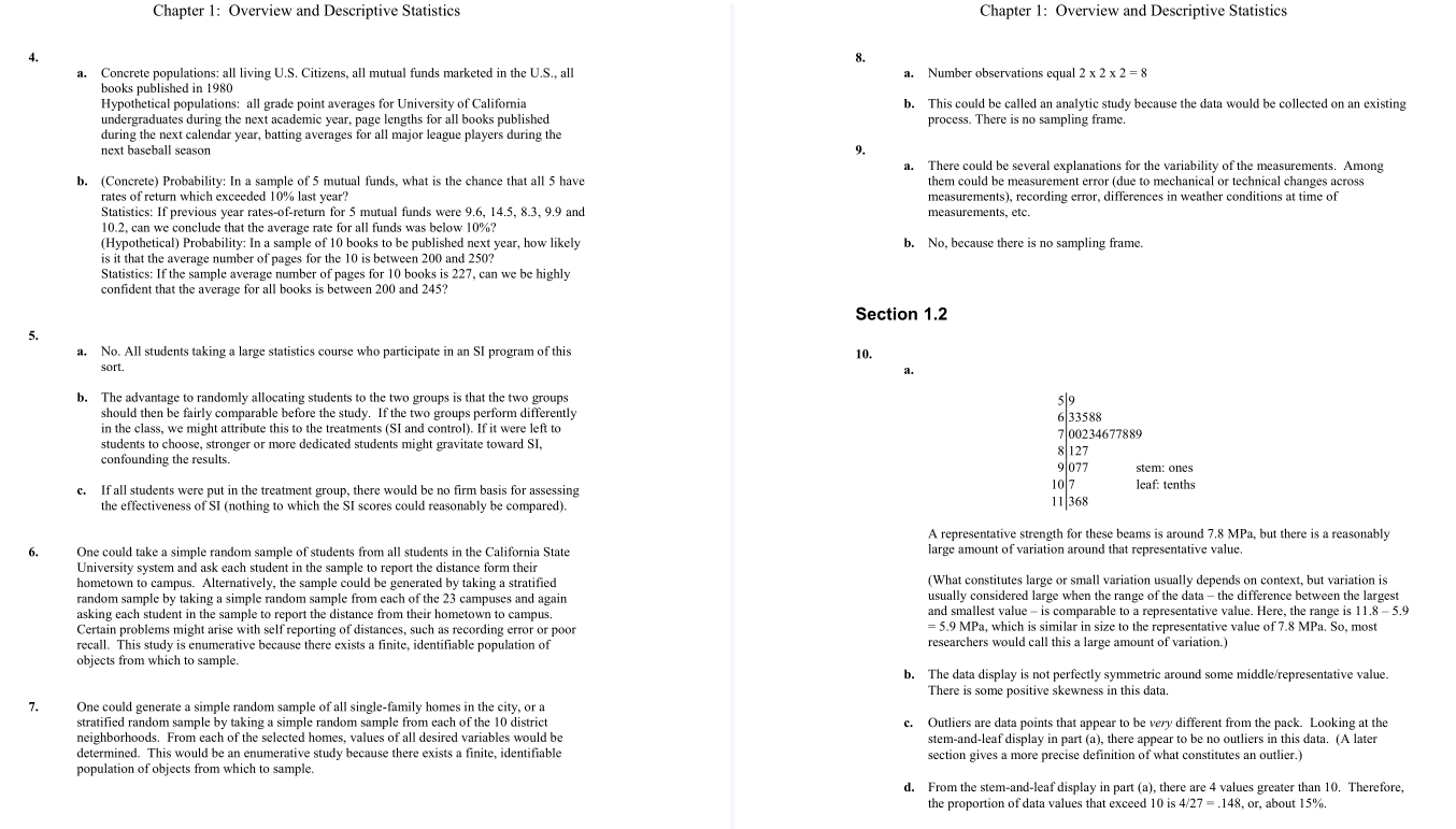 solution manual for Probability and Statistics for Engineering and the Sciences 9th Edition
