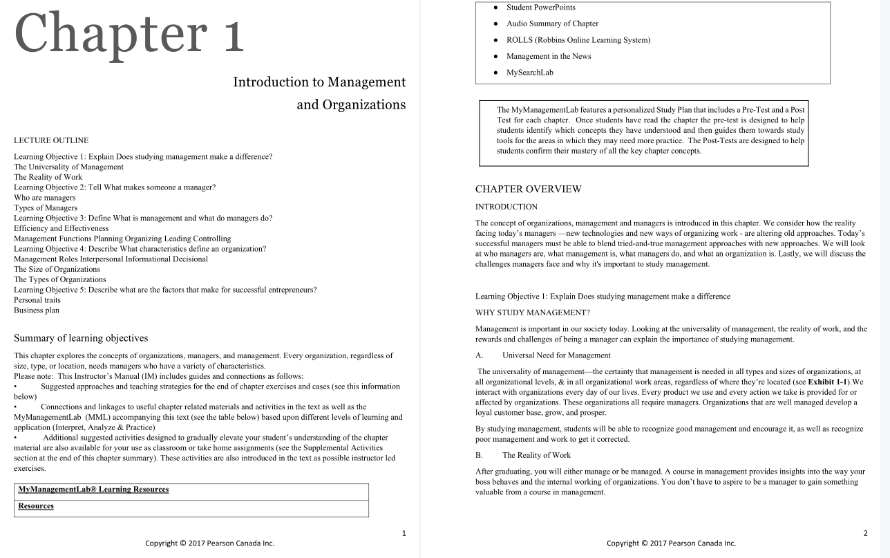 solution manual for Fundamentals of Management 8th Canadian Edition by Stephen P. Robbins