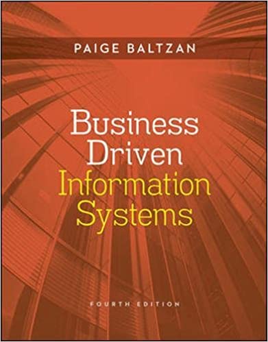 Solution manual and Instructor manual for Business Driven Information Systems 4th Edition by Paige Baltzan