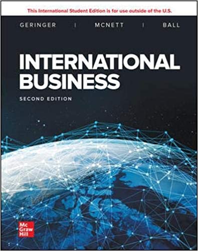Test bank for International Business 2nd Edition by Michael Geringer