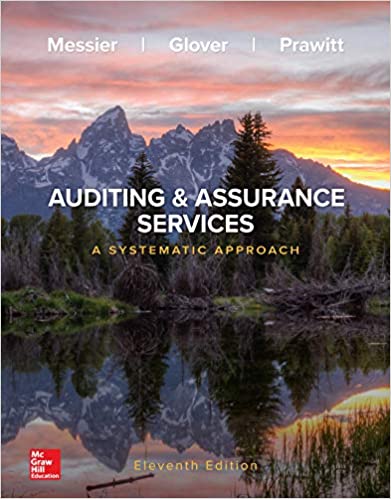 Test bank for Auditing & Assurance Services: A Systematic Approach 11th Edition by William Messier Jr