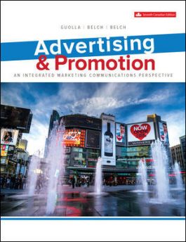 Test bank for Advertising & Promotion 7th Canadian Edition by Michael Guolla