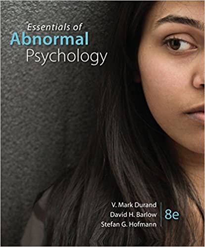 Test bank for Essentials of Abnormal Psychology 8th Edition by V. Mark Durand