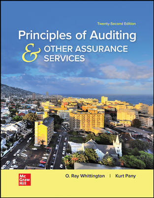 Test bank for Principles of Auditing and Other Assurance Services 22th edition by Ray Whittington