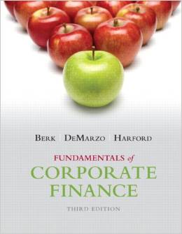 Test bank for Fundamentals of Corporate Finance 3rd Edition by Jonathan Berk