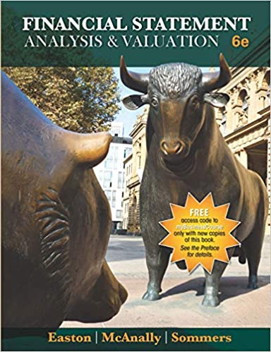 Test bank for Financial Statement Analysis and Valuation 6th edition by Peter D. Easton