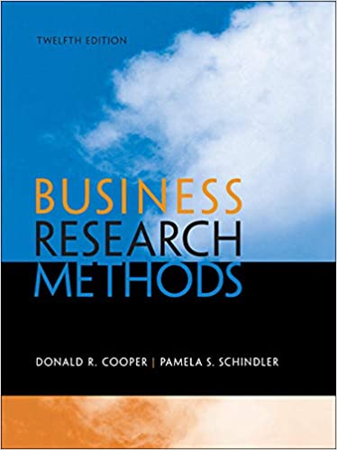 test bank for business Research Methods 12th Edition by Donald R. Cooper