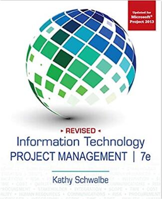 test bank for Information Technology Project Management, Revised 7th edition by Kathy Schwalbe